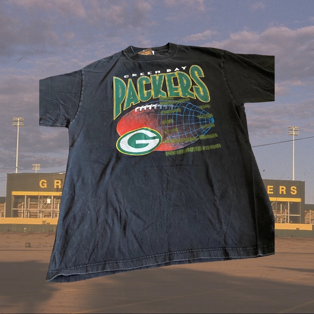 Vintage Logo 7 Green Bay Packers Tee